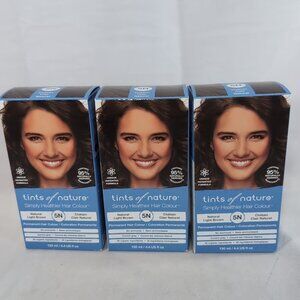 3 Pack Tints of Nature 5N Permanent Hair Color Natural Light Brown NEW 4.4 floz